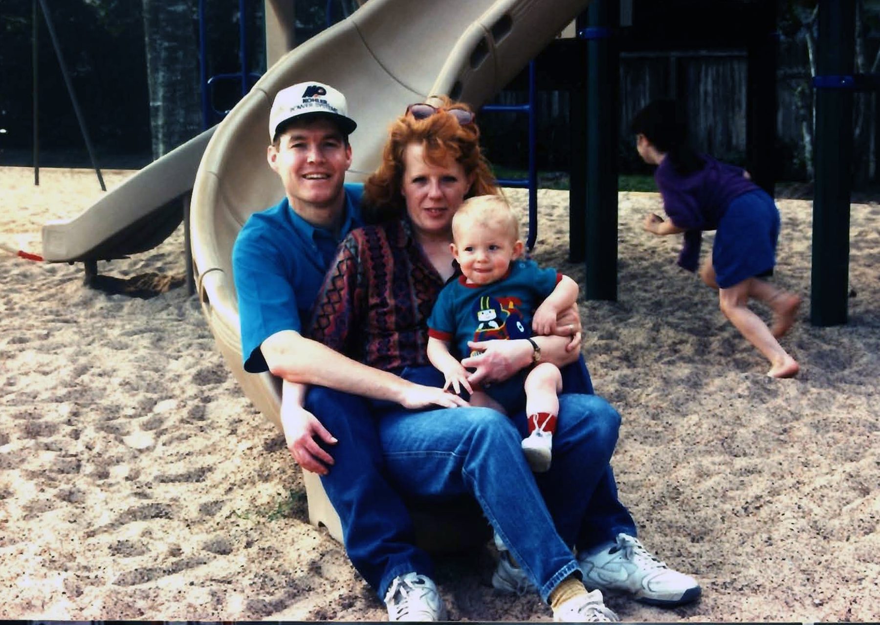 Guinndolyn and the boys at a family picnic