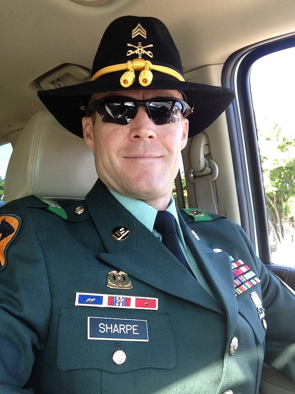Robert Perry Sharpe in 1st Cavalry Division Army dress uniform